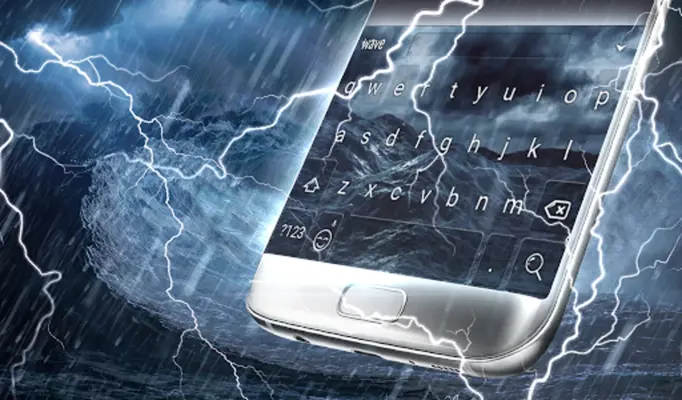 Stormy Sea Keyboard Wallpaper android App screenshot 0