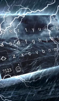 Stormy Sea Keyboard Wallpaper android App screenshot 1